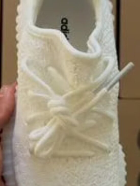Yeezy Shoes - Cream White Knit Running Sneakers – Lightweight Casual Shoes